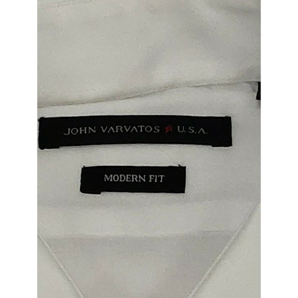 John Varvatos Star USA Mens Dress Shirt 16L White - Picture 2 of 11